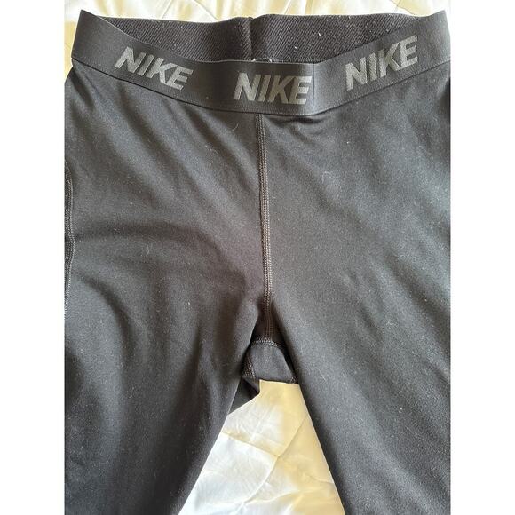 NIKE LEGGINGS - black size Medium M - Picture 2 of 5
